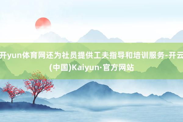 开yun体育网还为社员提供工夫指导和培训服务-开云(中国)Kaiyun·官方网站