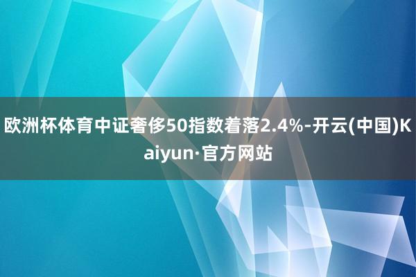 欧洲杯体育中证奢侈50指数着落2.4%-开云(中国)Kaiyun·官方网站