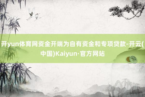 开yun体育网资金开端为自有资金和专项贷款-开云(中国)Kaiyun·官方网站